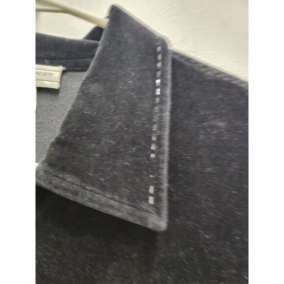 St. John Sport Womens Black Velvet Jacket Size Small Sequined Full Zip Collared - Picture 7 of 9